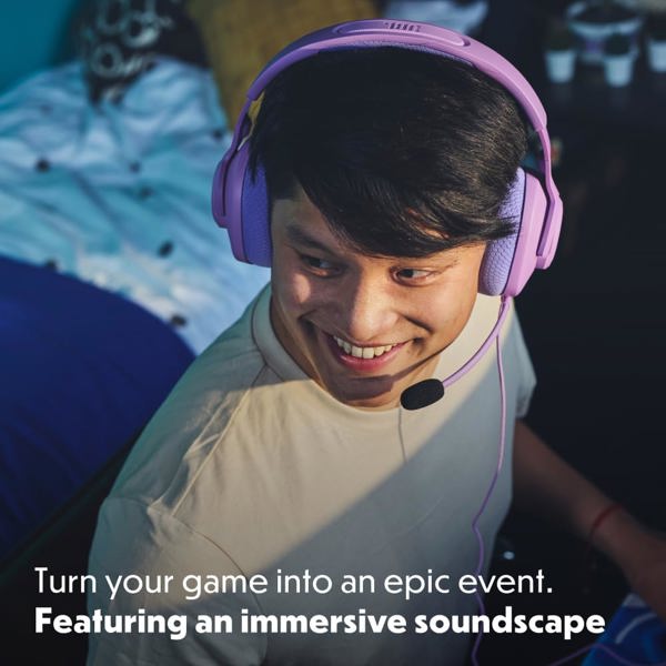 ყურსასმენი JBL JBLQTUM100M2PUR Quantum 100M2, Gaming Headset, Wired, 3.5mm, Purple