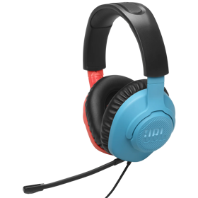 ყურსასმენი JBL JBLQTUM100N Quantum 100N, Gaming Headset, Wired, 3.5mm, Blue/Red
