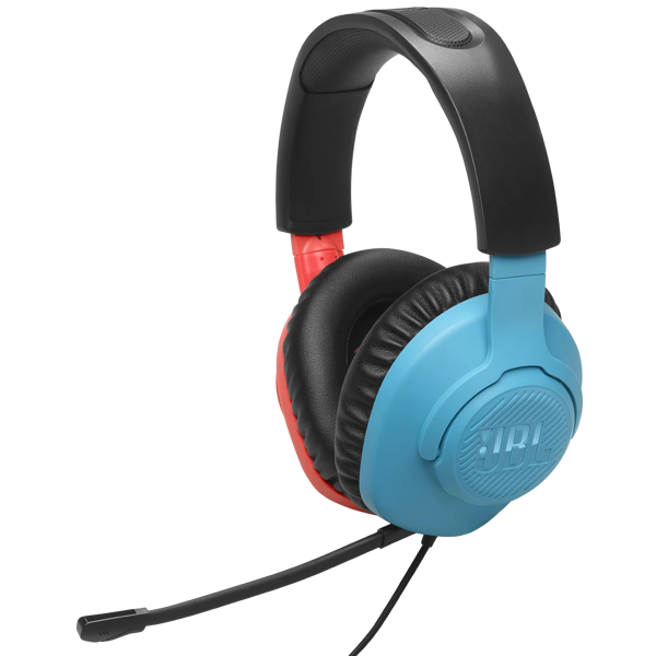 ყურსასმენი JBL JBLQTUM100N Quantum 100N, Gaming Headset, Wired, 3.5mm, Blue/Red