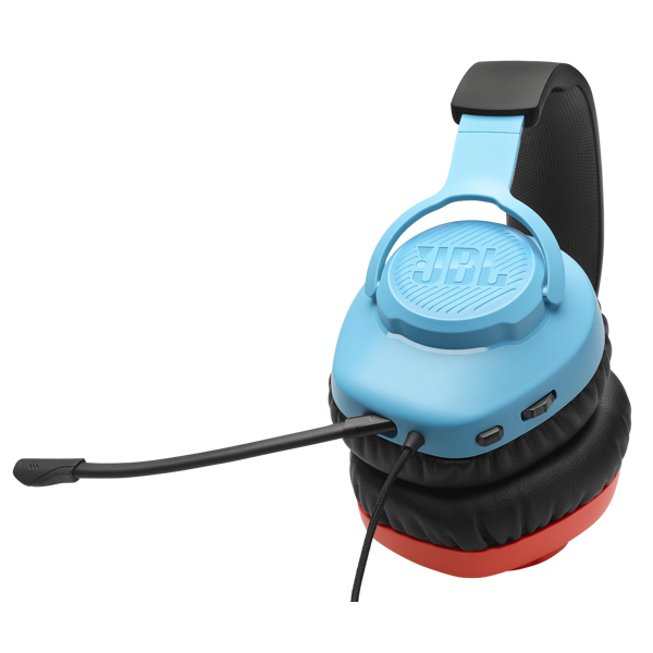 ყურსასმენი JBL JBLQTUM100N Quantum 100N, Gaming Headset, Wired, 3.5mm, Blue/Red