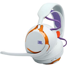 ყურსასმენი JBL JBLQTUM650TEL Quantum 650, Gaming Headset, Wireless, Bluetooth, USB, Type-C, White/Orange