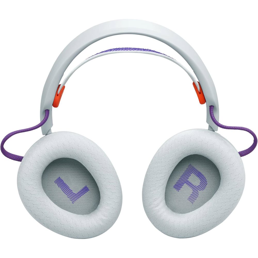 ყურსასმენი JBL JBLQTUM650TEL Quantum 650, Gaming Headset, Wireless, Bluetooth, USB, Type-C, White/Orange