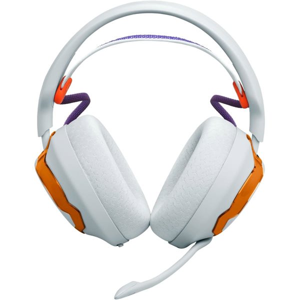 ყურსასმენი JBL JBLQTUM650TEL Quantum 650, Gaming Headset, Wireless, Bluetooth, USB, Type-C, White/Orange