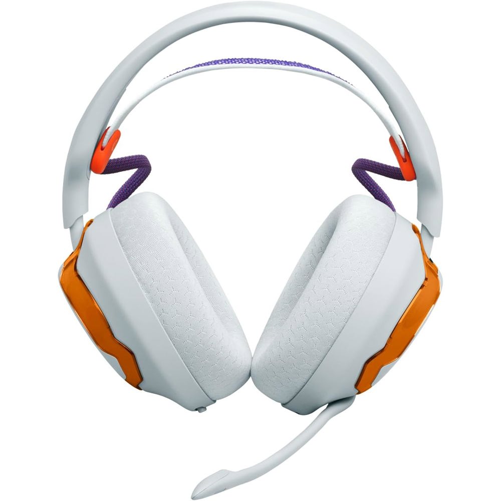 ყურსასმენი JBL JBLQTUM650TEL Quantum 650, Gaming Headset, Wireless, Bluetooth, USB, Type-C, White/Orange