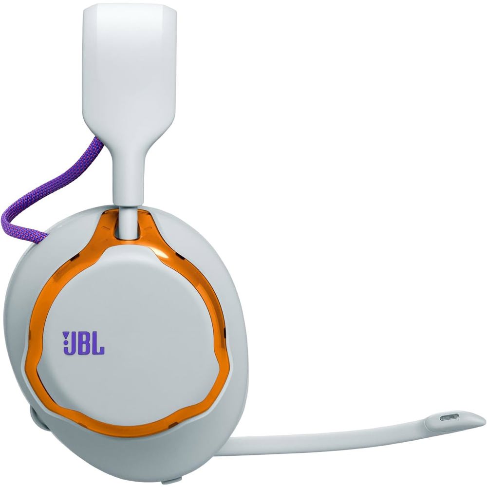 ყურსასმენი JBL JBLQTUM650TEL Quantum 650, Gaming Headset, Wireless, Bluetooth, USB, Type-C, White/Orange