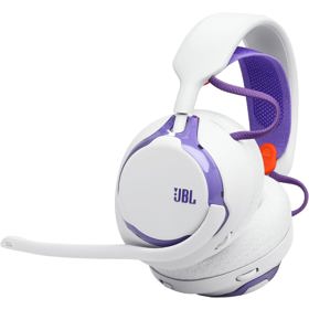 ყურსასმენი JBL JBLQTUM650WHT Quantum 650, Gaming Headset, Wireless, Bluetooth, USB, Type-C, White/Purple