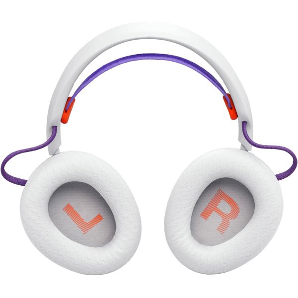 Gaming Headset JBL JBLQTUM650WHT Quantum 650, Wireless, Bluetooth, USB, Type-C, White/Purple