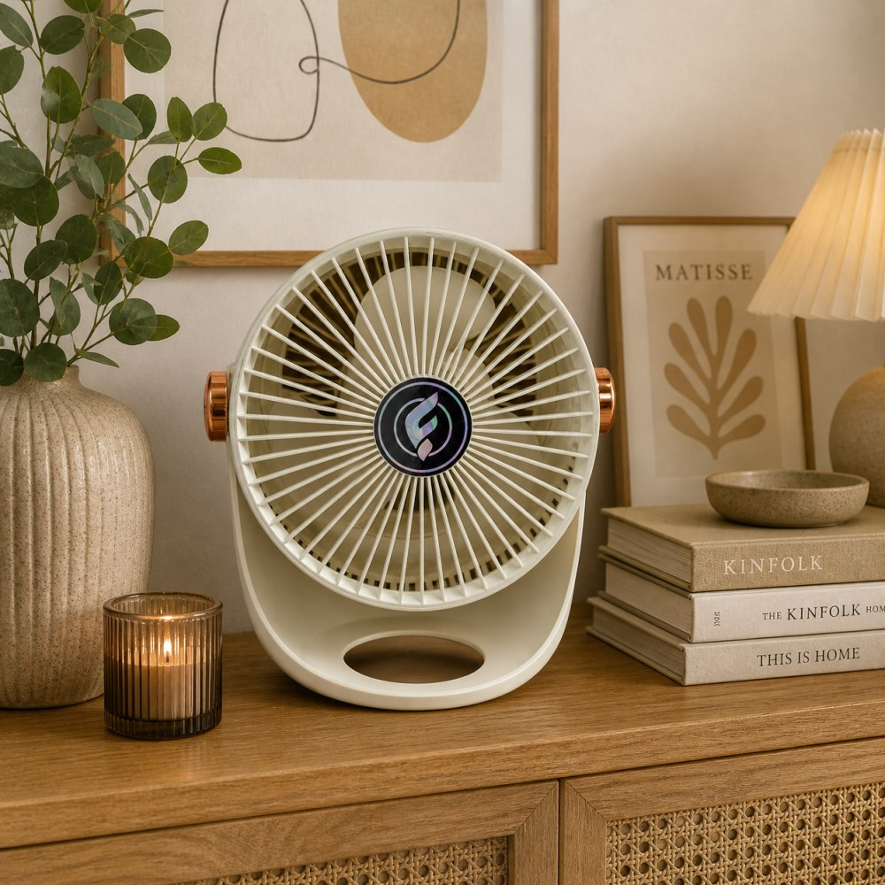 ვენტილატორი BRILLOP Z1-AC+DC, 5W, Fan, White