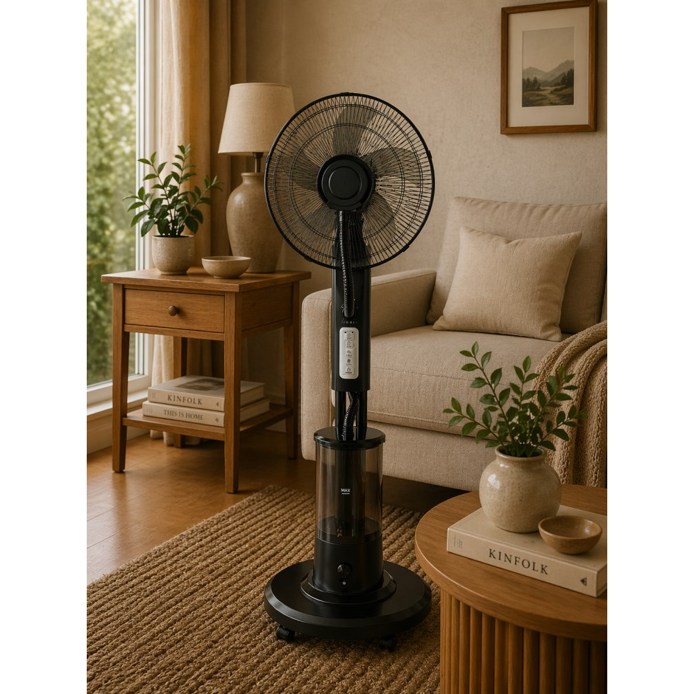 ჰაერის გამაგრილებელი BRILLOP 13080824, 75W, 4L, Fan, Black