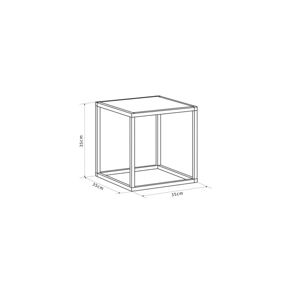 სტელაჟი OEM 07011338, Standing Shelf, Black/Brown