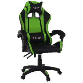 გეიმერული სავარძელი OEM 252630, Gaming Chair, Black/Green