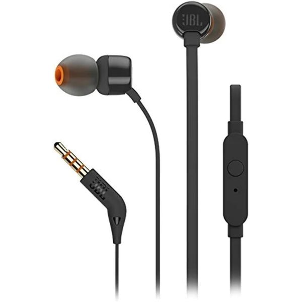 ყურსასმენი JBL JBLT110BLKE Tune 110, In-Ear Headphones, Wired, 3.5mm, Black