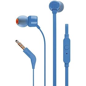 ყურსასმენი JBL JBLT110BLUE Tune 110, In-Ear Headphones, Wired, 3.5mm, Blue
