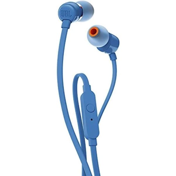 ყურსასმენი JBL JBLT110BLUE Tune 110, In-Ear Headphones, Wired, 3.5mm, Blue