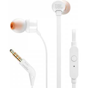 ყურსასმენი JBL JBLT110WHT Tune 110, In-Ear Headphones, Wired, 3.5mm, White