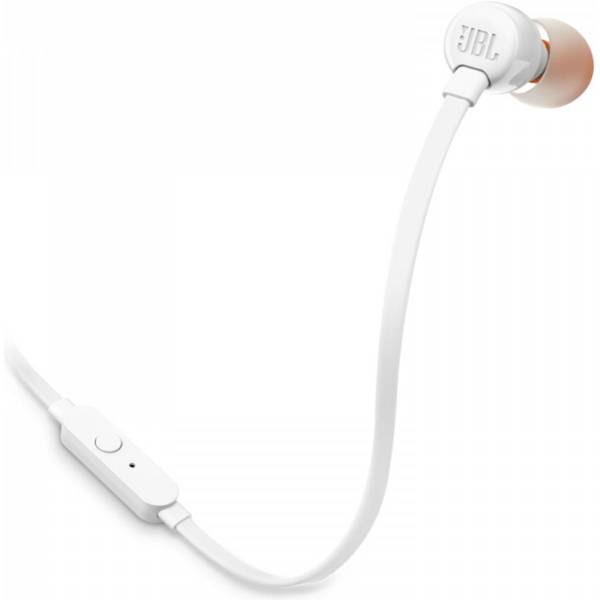 ყურსასმენი JBL JBLT110WHT Tune 110, In-Ear Headphones, Wired, 3.5mm, White