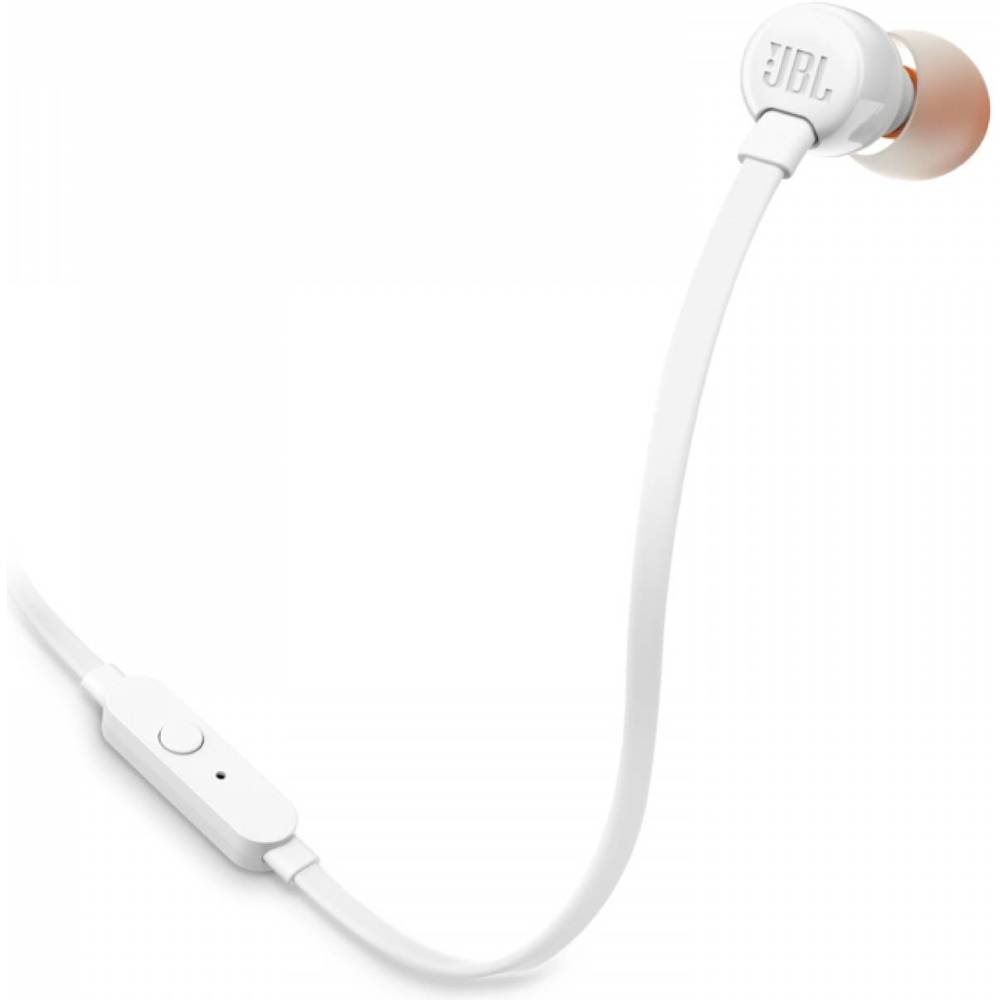 In-Ear Headphones JBL JBLT110WHT Tune 110, Wired, 3.5mm, White