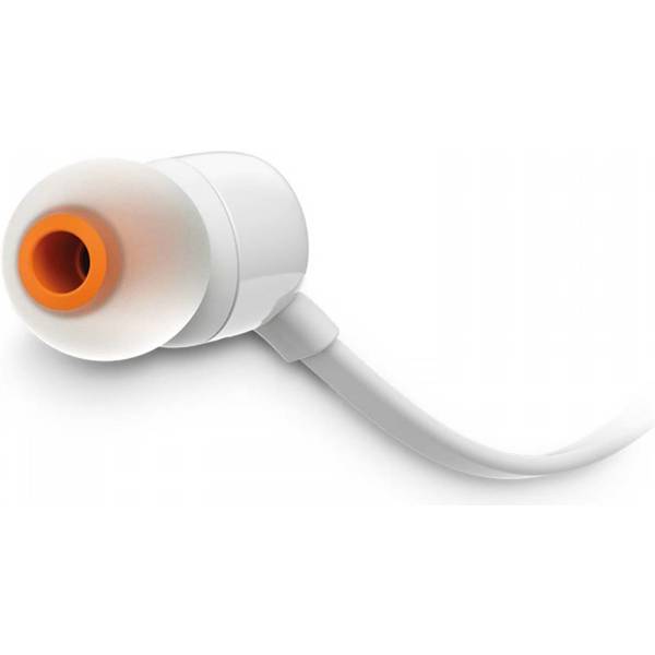 ყურსასმენი JBL JBLT110WHT Tune 110, In-Ear Headphones, Wired, 3.5mm, White