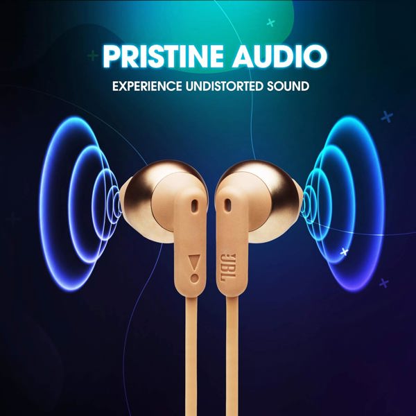 ყურსასმენი JBL JBLT215BTCGD Tune 215 BT, Wireless, Bluetooth, Gold