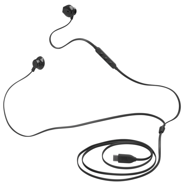 ყურსასმენი JBL JBLT305CBLK Tune 305 USB-C, In-Ear Headphones, Wired, Type-C, Black