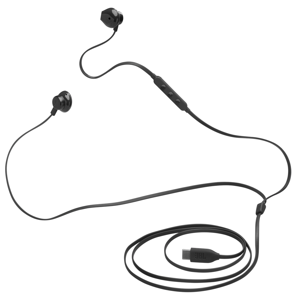 ყურსასმენი JBL JBLT305CBLK Tune 305 USB-C, In-Ear Headphones, Wired, Type-C, Black