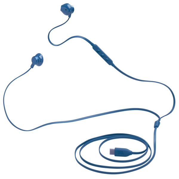 ყურსასმენი JBL JBLT305CBLU Tune 305 USB-C, In-Ear Headphones, Wired, Type-C, Blue