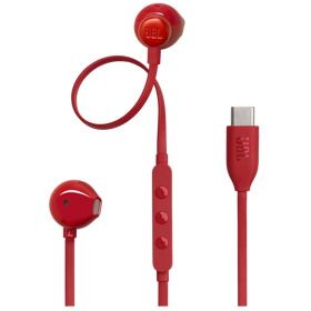 ყურსასმენი JBL JBLT305CRED Tune 305 USB-C, In-Ear Headphones, Wired, Type-C, Red