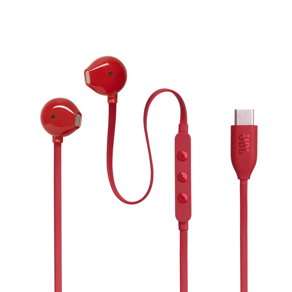 In-Ear Headphones JBL JBLT305CRED Tune 305 USB-C, Wired, Type-C, Red