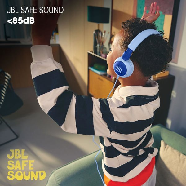 ყურსასმენი JBL JBLJR320BLU Junior 320, Headset, Wired, 3.5mm, White/Blue