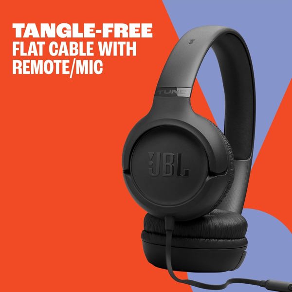 ყურსასმენი JBL JBLT530BLK Tune 530, Headset, Wired, 3.5mm, Black
