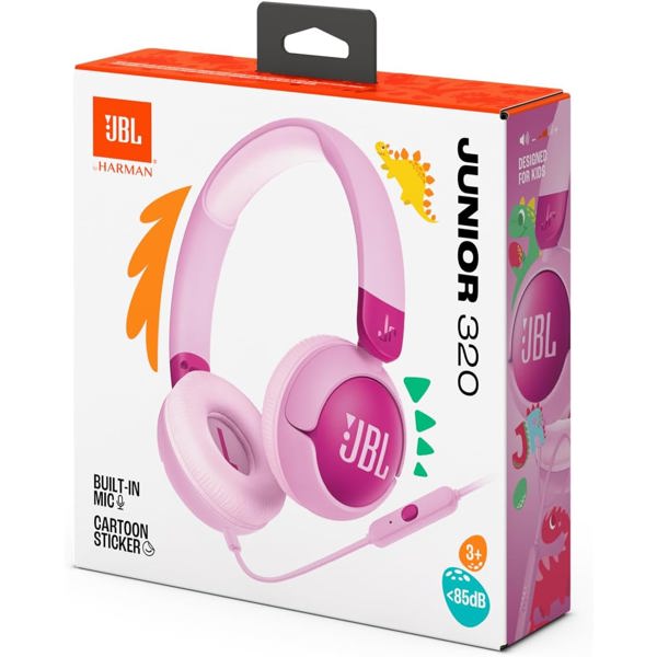 ყურსასმენი JBL JBLJR320PUR Junior 320, Headset, Wired, 3.5mm, Purple