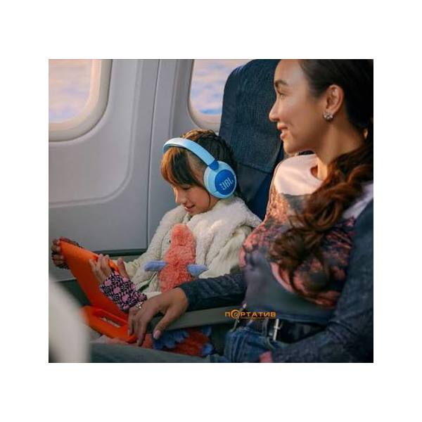 ყურსასმენი JBL JBLJR470NCBLU Junior 470NC, Headset, Wireless, Bluetooth, Blue