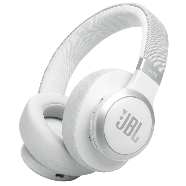 ყურსასმენი JBL JBLLIVE770NCWHT Live 770NC, Headset, Wireless, Bluetooth, White