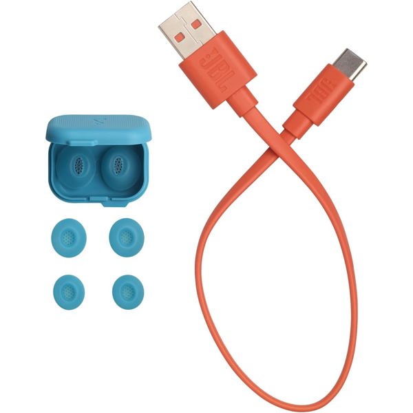 Earbuds JBL JBLTFLEX2TQE Tune Flex2, Wireless, Bluetooth, IP54, Turquoise