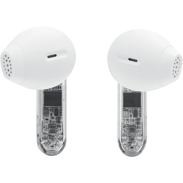ყურსასმენი JBL JBLTFLEX2GWHT Tune Flex 2 Ghost Edition, Earbuds, Wireless, Bluetooth, IP54, White/Transparent