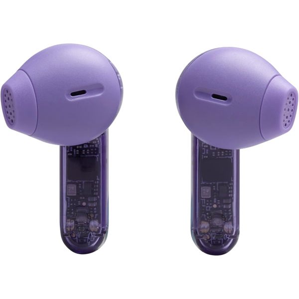 ყურსასმენი JBL JBLTFLEX2GMAE Tune Flex 2 Ghost Edition, Earbuds, Wireless, Bluetooth, IP54, Purple/Transparent