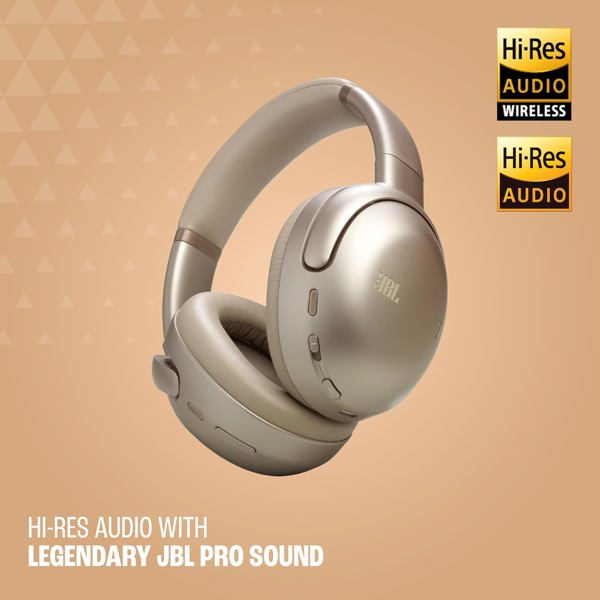 ყურსასმენი JBL JBLTOURONEM3LTT Tour One M3, Headset, Wireless, 3.5mm, Type-C, Bluetooth, Mocha