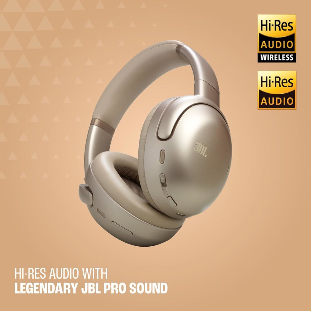 ყურსასმენი JBL JBLTOURONEM3LTT Tour One M3, Headset, Wireless, 3.5mm, Type-C, Bluetooth, Mocha