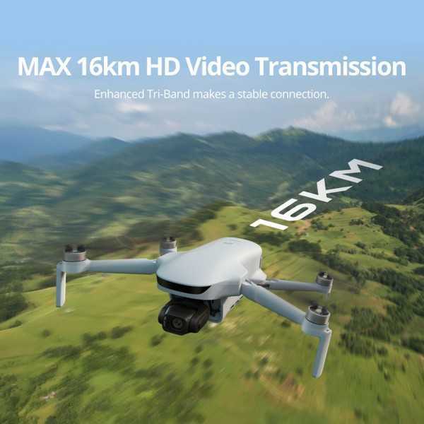 Potensic Drone ATOM 3 Screen Remote (Standard Kit) AI Tracking Grey with PDT 2, PixSync 5.0 Grey
