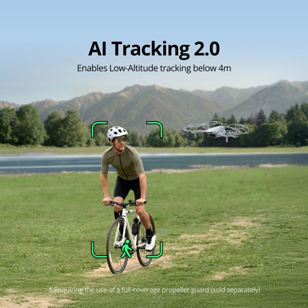 Drone ATOM 3 Sceen Remote  (Fly More Combo) AI Tracking Grey PixSync 5.0, 3 Batteries, Grey