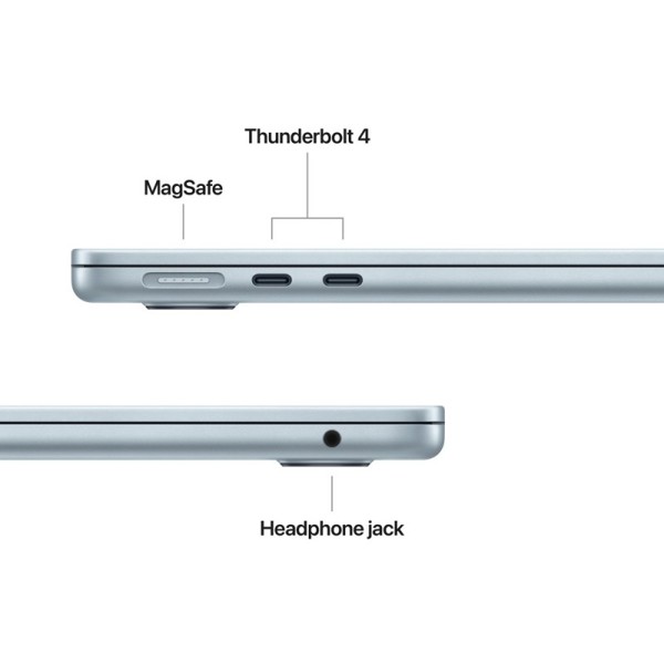 Notebook Apple MC6V4RU/A MacBook Air A3240, 13.6", M4, 24GB, 512GB SSD, Integrated, Sky Blue