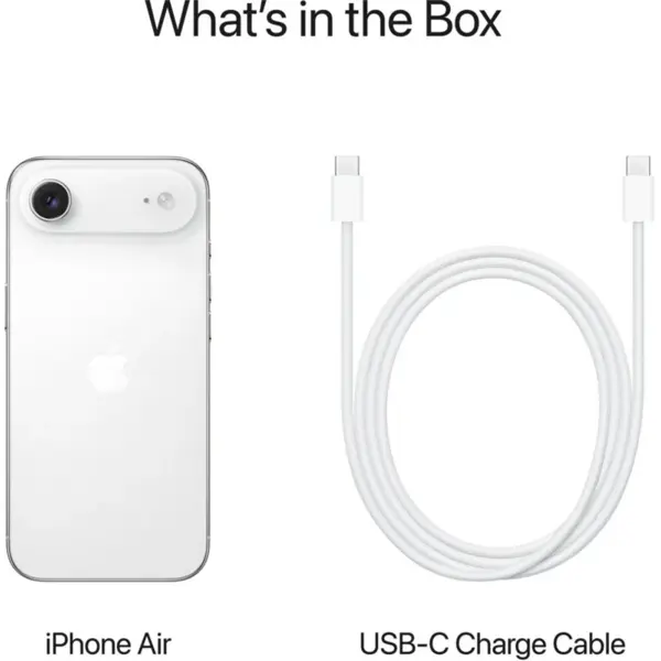 Mobile Phone Apple iPhone Air, 12GB, 256GB, ESIM Only, 5G, NFC, Cloud White