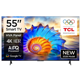 ტელევიზორი TCL 55V6D LED, 55", Smart TV, 4K UHD, HDMI, LAN, USB, Bluetooth, WIFI, Black