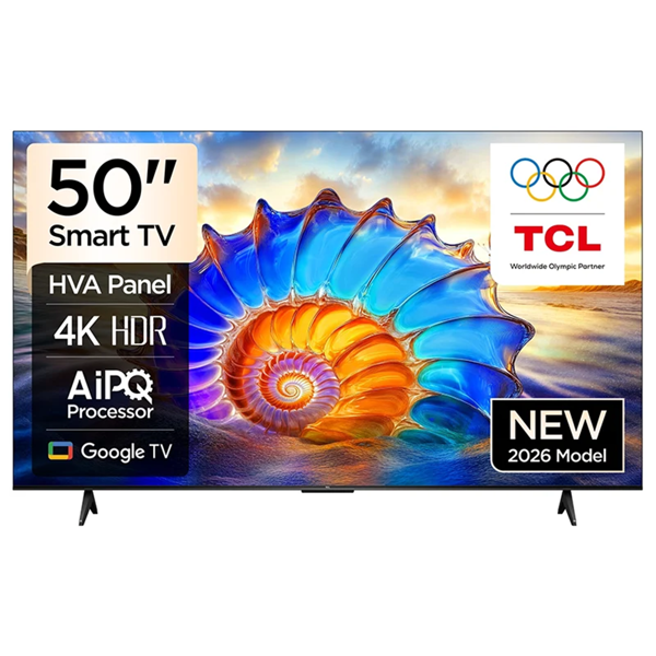 TV TCL 50V6D LED, 50", Smart TV, 4K UHD, HDMI, LAN, USB, Black