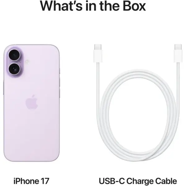 მობილური ტელეფონი Apple iPhone 17, 8GB, 256GB, SIM1 + ESIM, 5G, NFC, Lavender