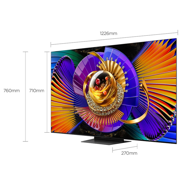 TV TCL 55C7L SQD-MINI LED, 55", 4K UHD, Smart TV, USB, HDMI, LAN, BT, WIFI, Black