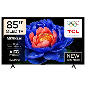 TV TCL 85P7L QLED, 85", 4K UHD, Smart TV, USB, HDMI, BT, WIFI, Black