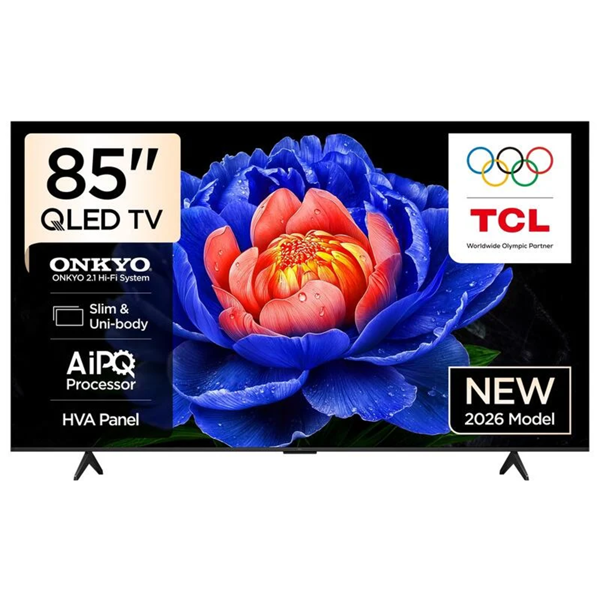 TV TCL 85P7L QLED, 85", 4K UHD, Smart TV, USB, HDMI, BT, WIFI, Black