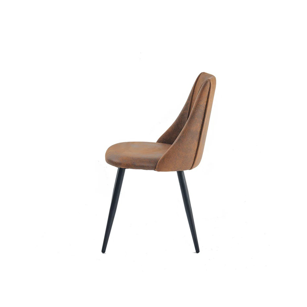 Chair OEM 07021281 SMEG SUEDE, Brown