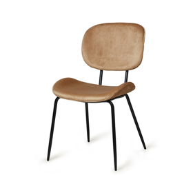 Chair OEM 07021343 CLEON VELVET, Light Coffee